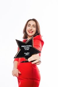 francesca con il premio miglior shooting dell'anno